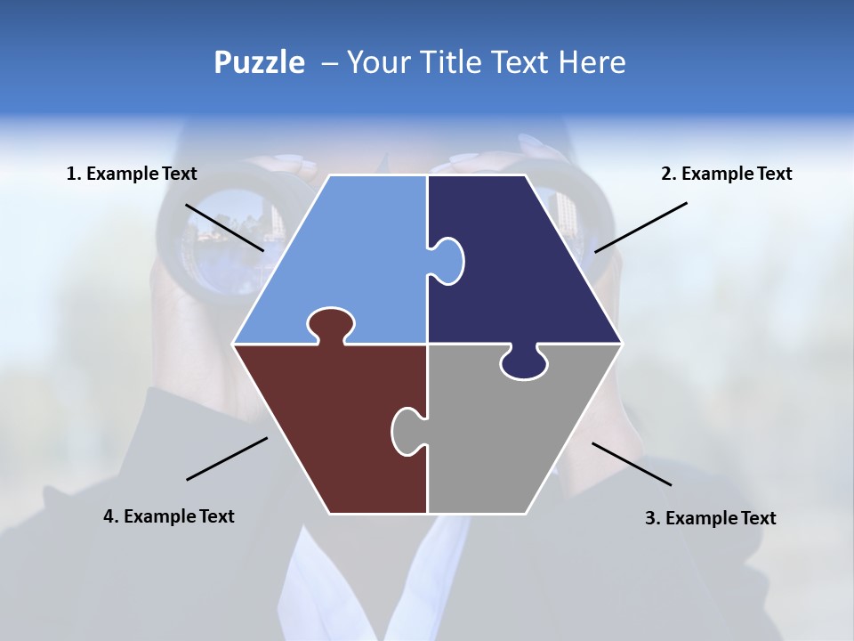 Businesswoman Finance Conceptual PowerPoint Template