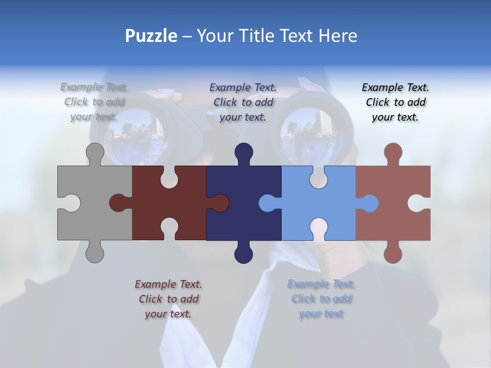 Businesswoman Finance Conceptual PowerPoint Template