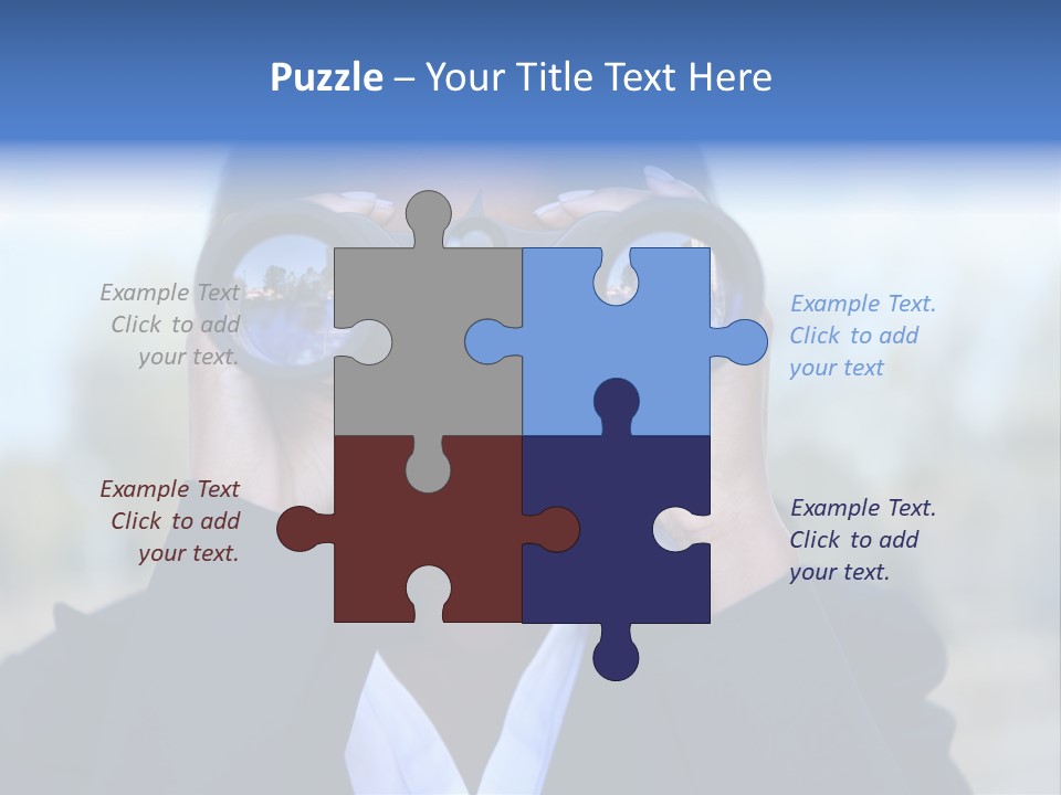 Businesswoman Finance Conceptual PowerPoint Template