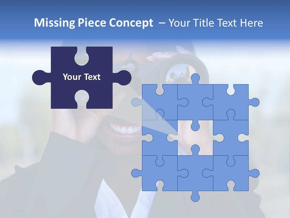 Businesswoman Finance Conceptual PowerPoint Template