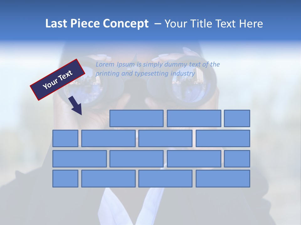 Businesswoman Finance Conceptual PowerPoint Template