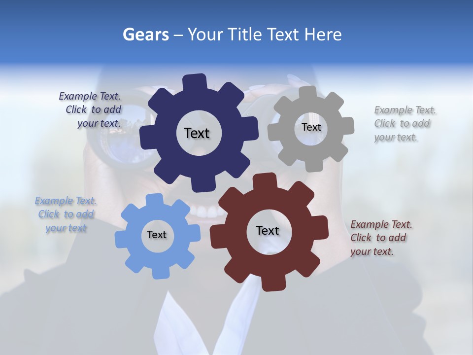 Businesswoman Finance Conceptual PowerPoint Template