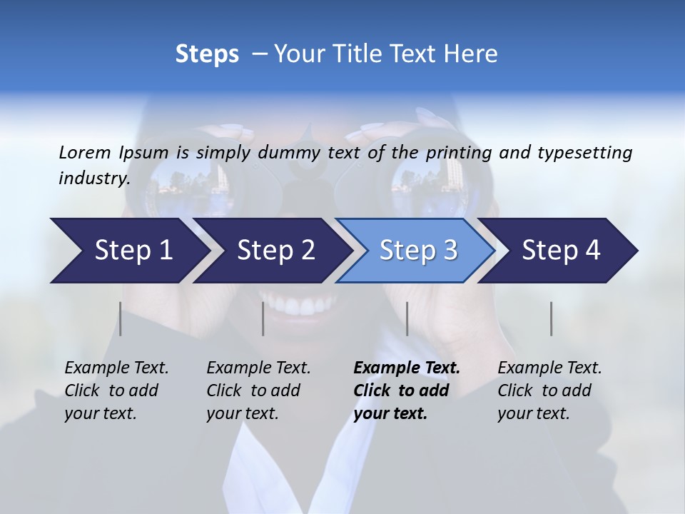 Businesswoman Finance Conceptual PowerPoint Template