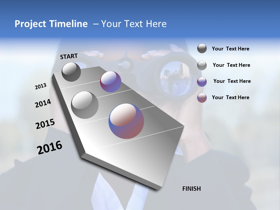 Businesswoman Finance Conceptual PowerPoint Template