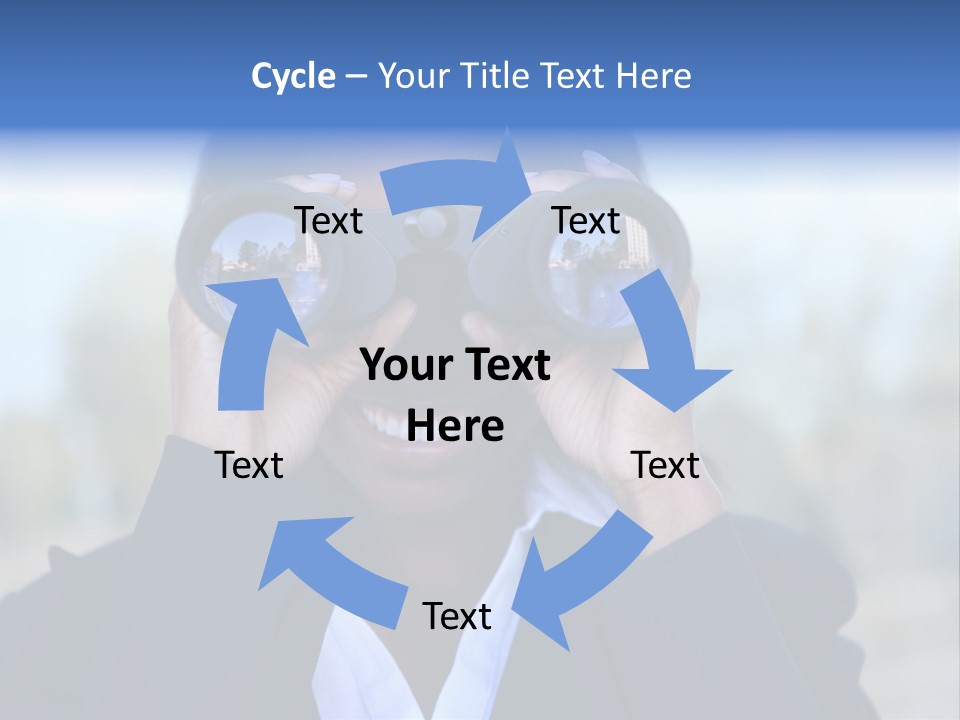 Businesswoman Finance Conceptual PowerPoint Template