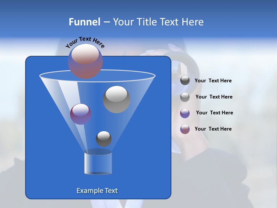 Businesswoman Finance Conceptual PowerPoint Template