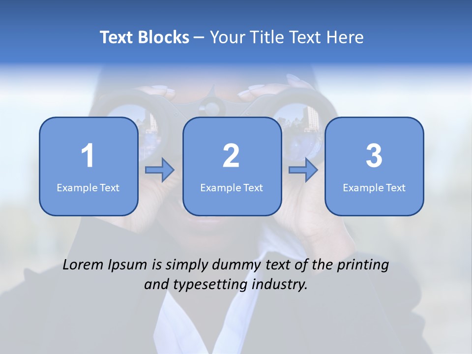 Businesswoman Finance Conceptual PowerPoint Template