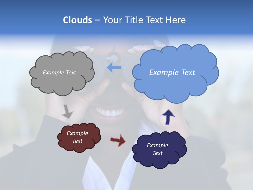 Businesswoman Finance Conceptual PowerPoint Template