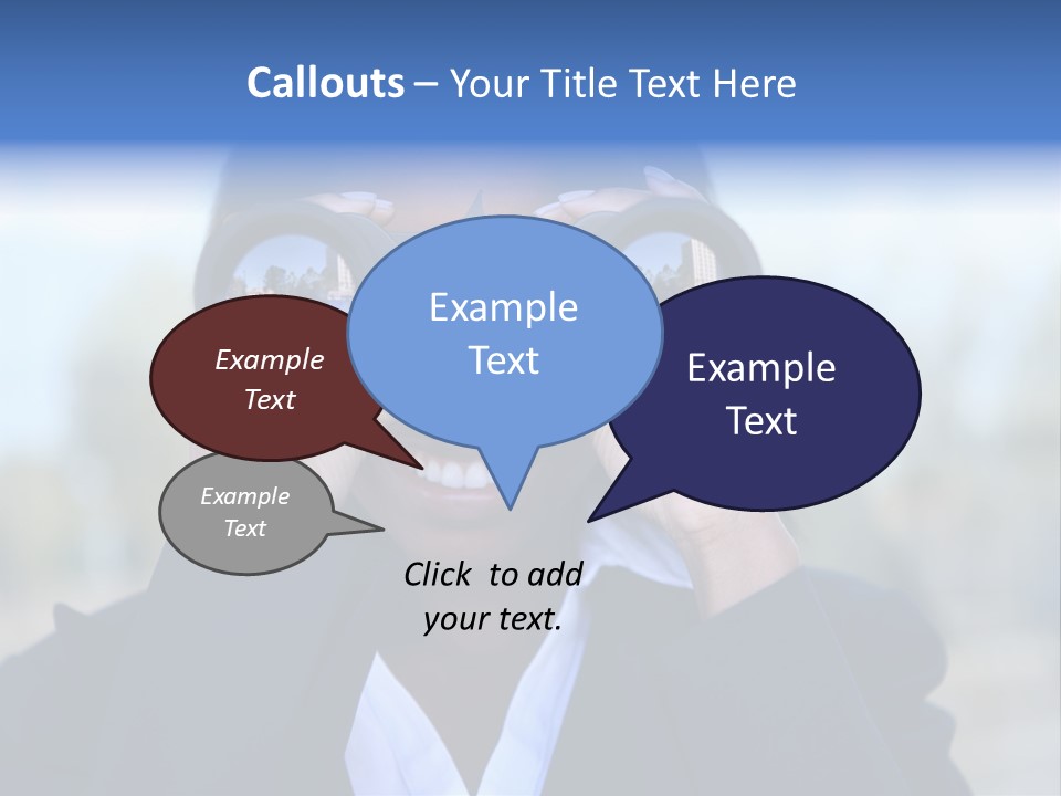 Businesswoman Finance Conceptual PowerPoint Template