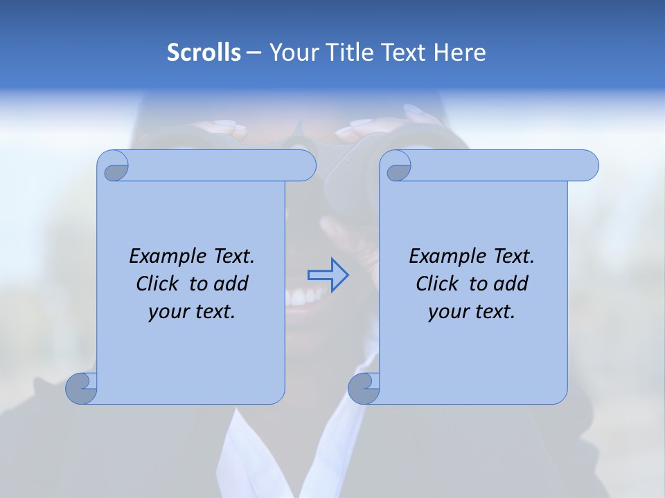 Businesswoman Finance Conceptual PowerPoint Template