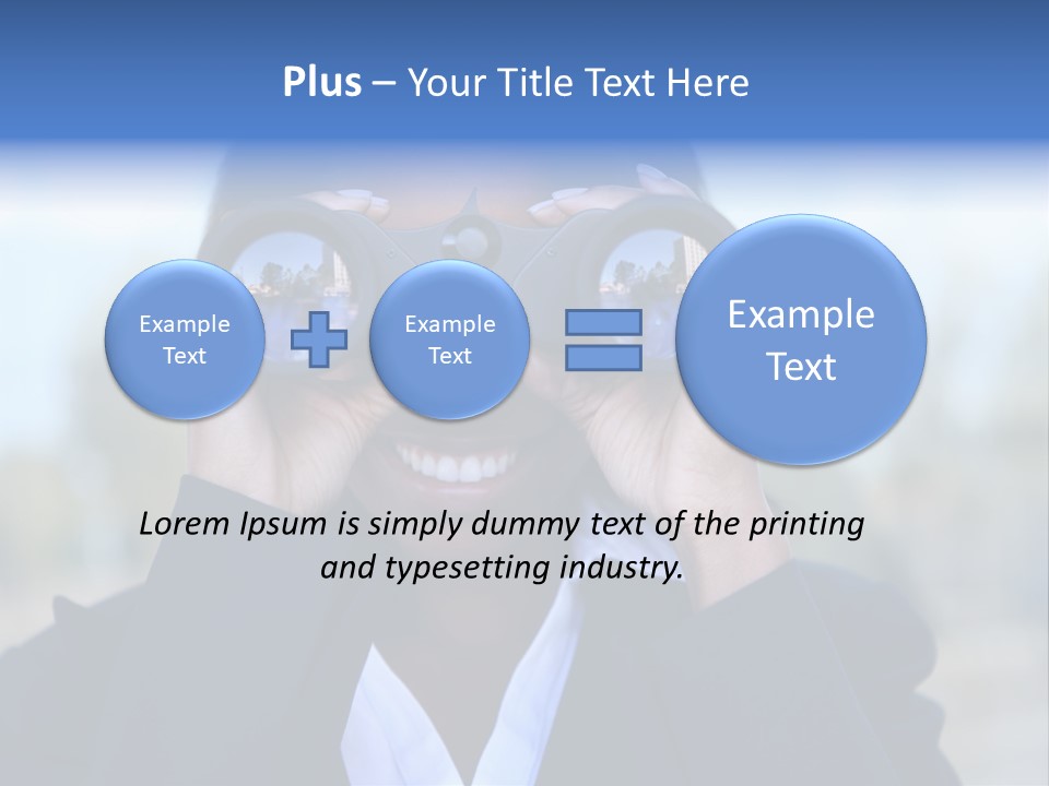 Businesswoman Finance Conceptual PowerPoint Template