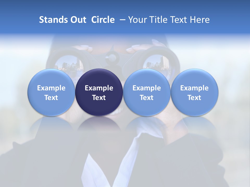 Businesswoman Finance Conceptual PowerPoint Template