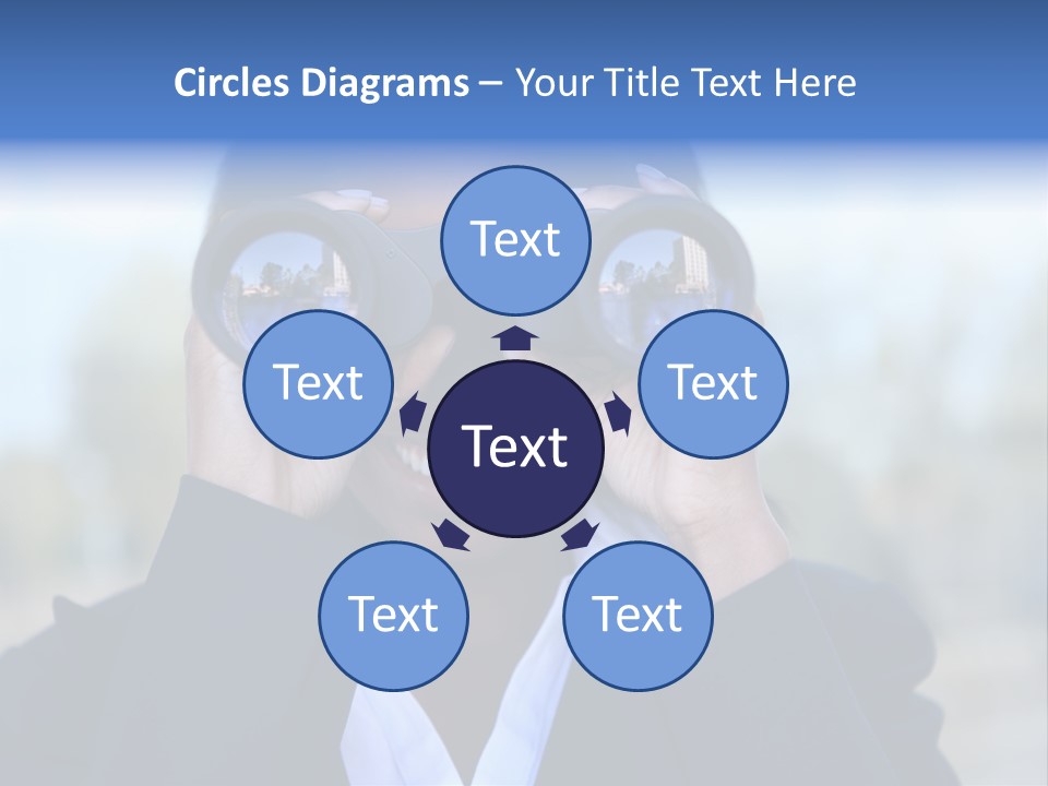 Businesswoman Finance Conceptual PowerPoint Template