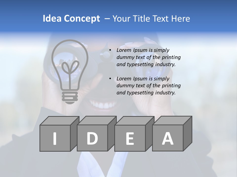 Businesswoman Finance Conceptual PowerPoint Template