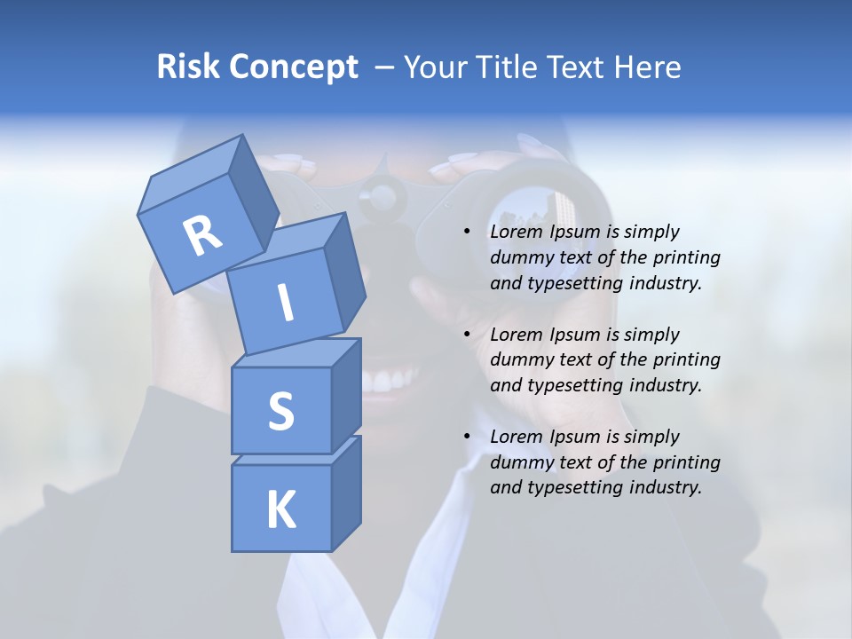 Businesswoman Finance Conceptual PowerPoint Template