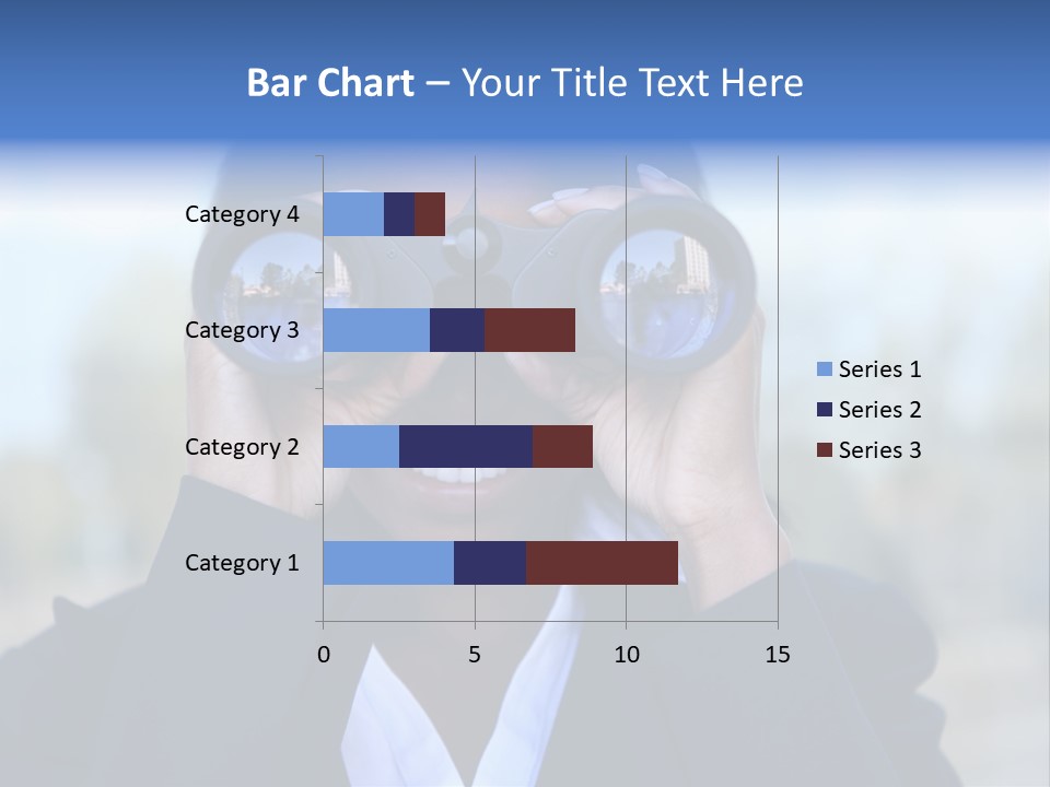 Businesswoman Finance Conceptual PowerPoint Template