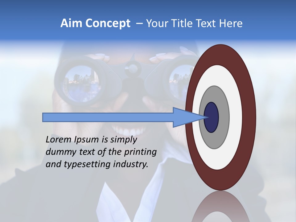 Businesswoman Finance Conceptual PowerPoint Template