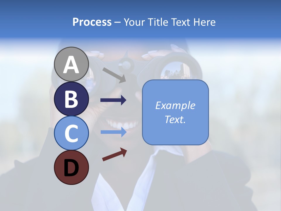Businesswoman Finance Conceptual PowerPoint Template