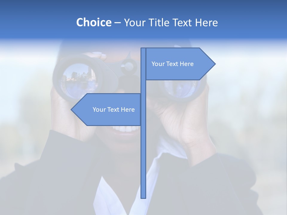 Businesswoman Finance Conceptual PowerPoint Template