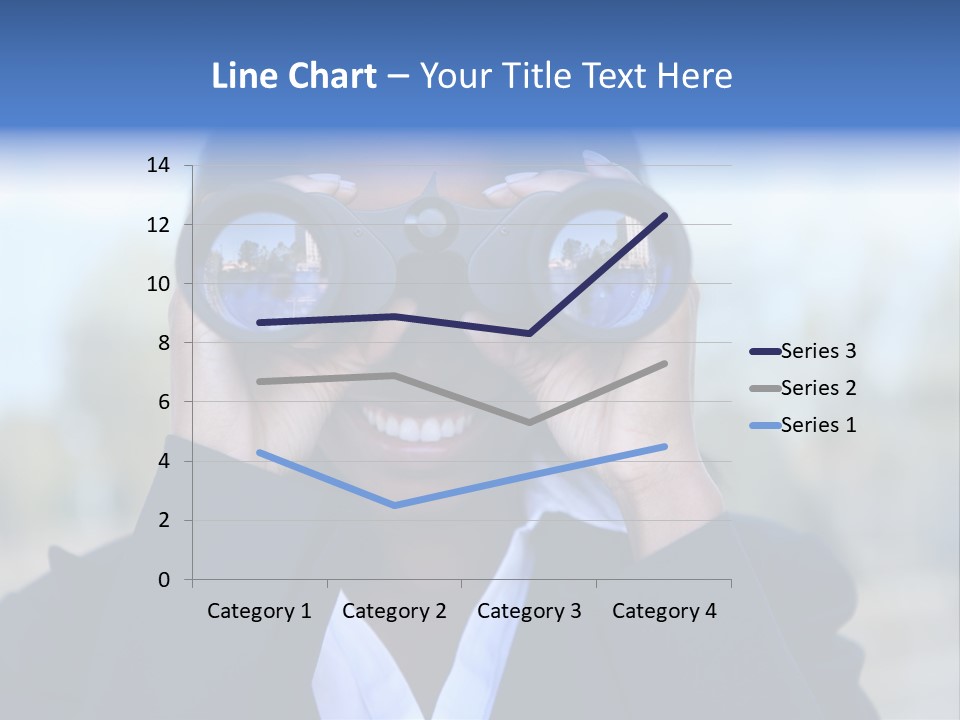 Businesswoman Finance Conceptual PowerPoint Template