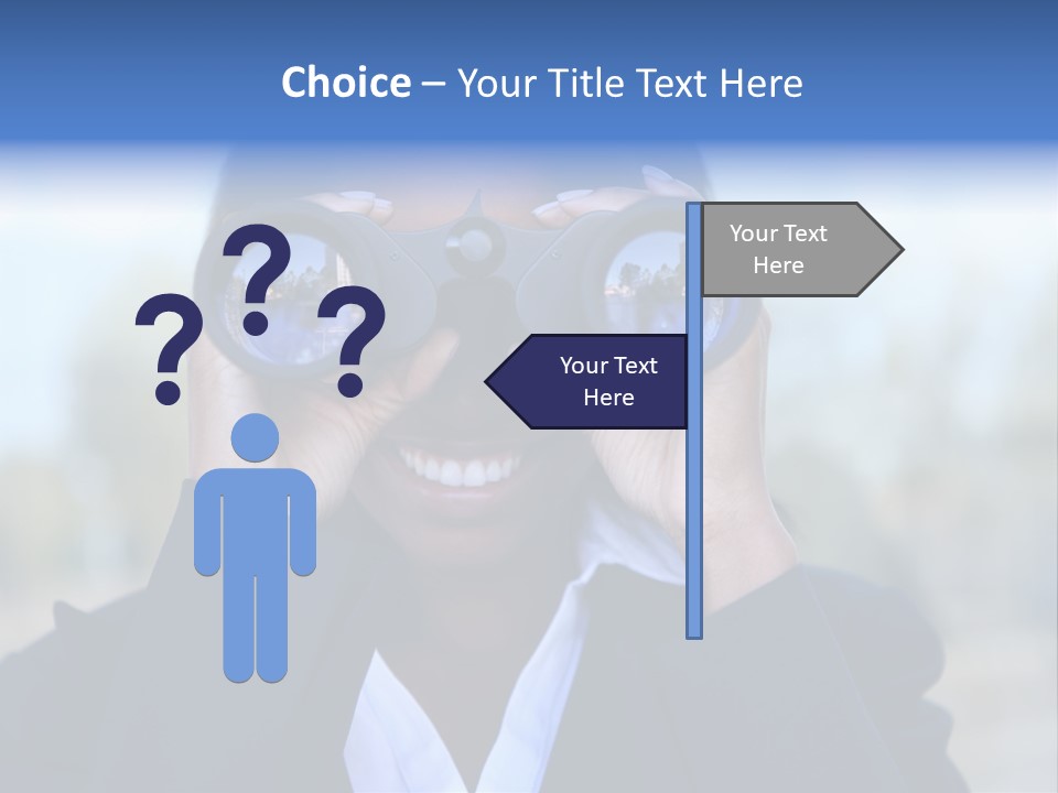 Businesswoman Finance Conceptual PowerPoint Template