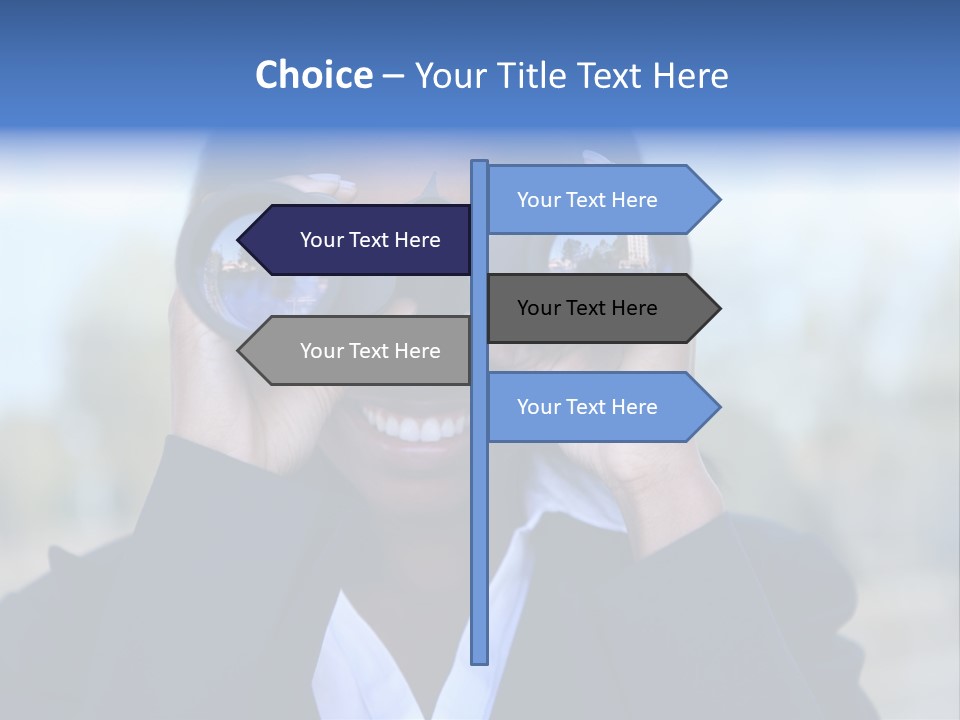 Businesswoman Finance Conceptual PowerPoint Template