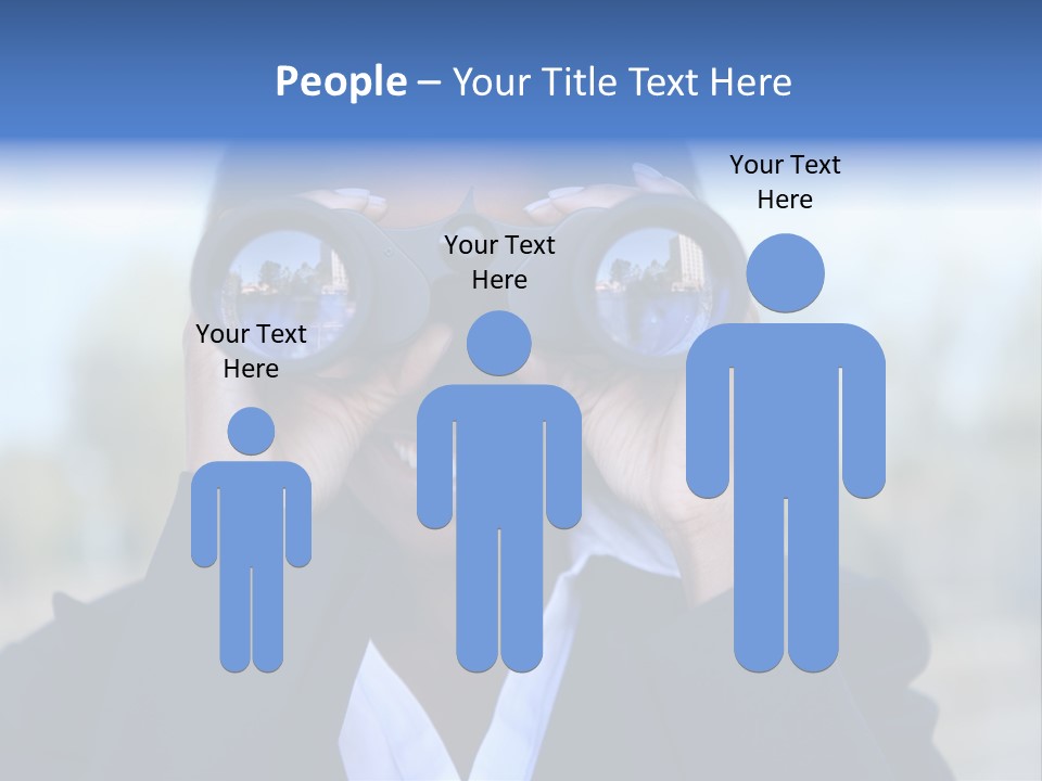 Businesswoman Finance Conceptual PowerPoint Template