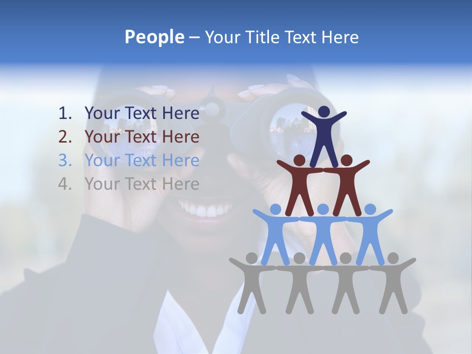 Businesswoman Finance Conceptual PowerPoint Template