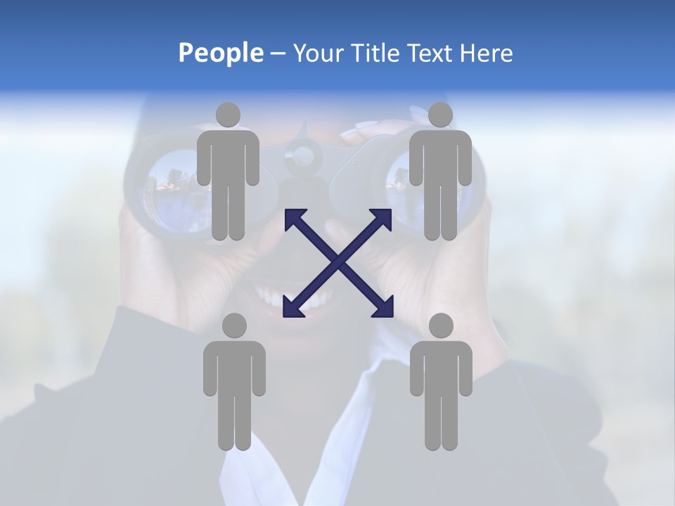 Businesswoman Finance Conceptual PowerPoint Template