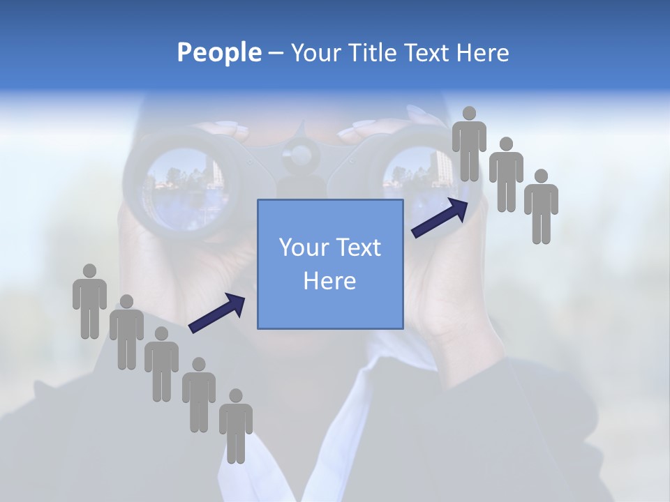 Businesswoman Finance Conceptual PowerPoint Template