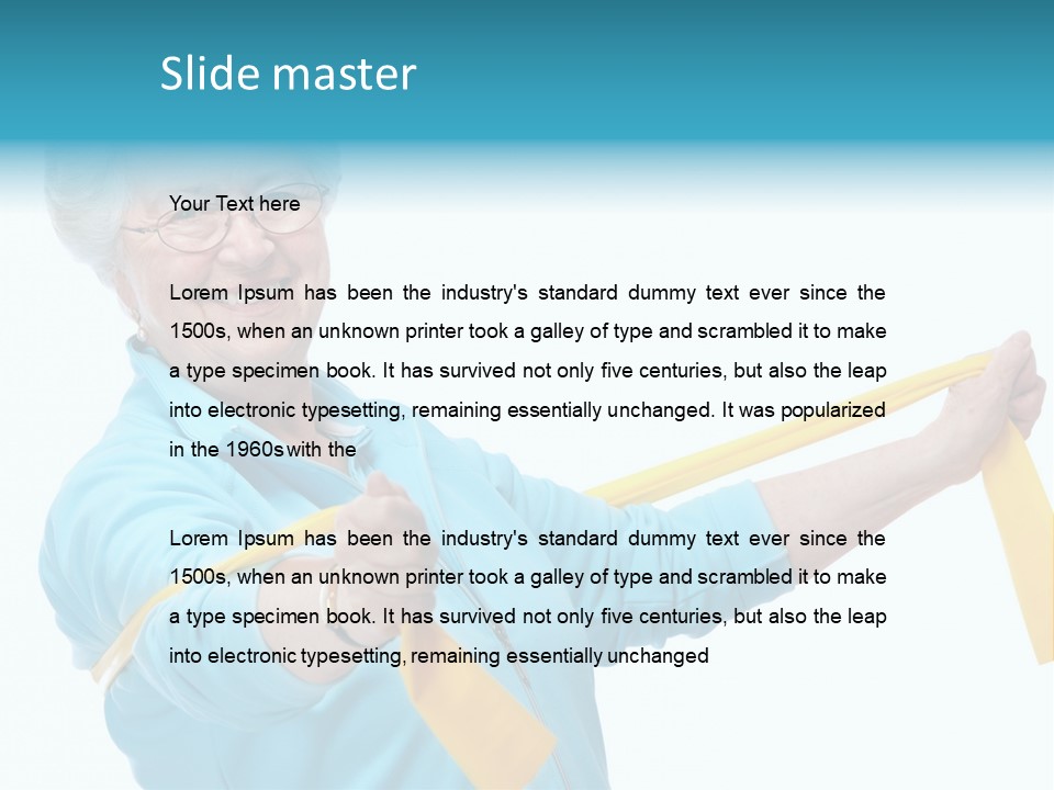 Stretch Healthy Training PowerPoint Template