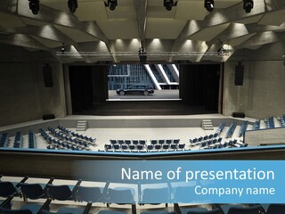 Blue Seat Show PowerPoint Template
