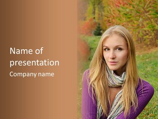 People Season Caucasian PowerPoint Template