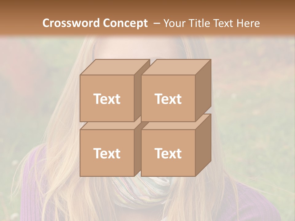 People Season Caucasian PowerPoint Template