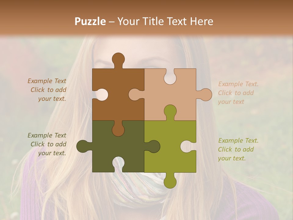 People Season Caucasian PowerPoint Template