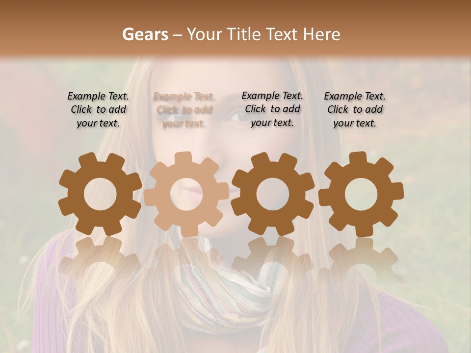 People Season Caucasian PowerPoint Template