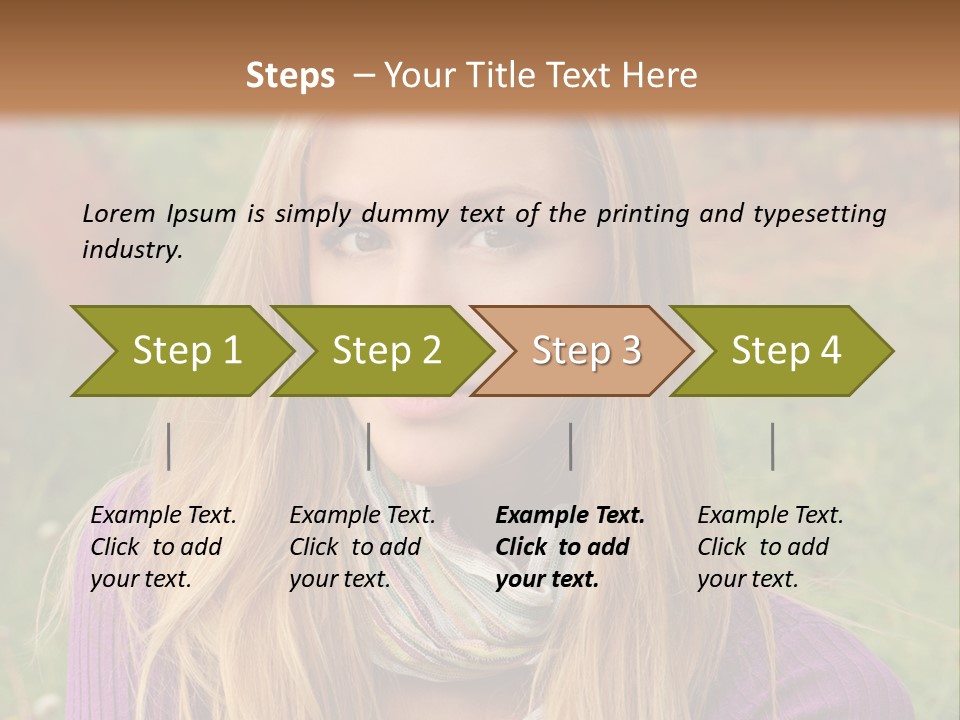 People Season Caucasian PowerPoint Template