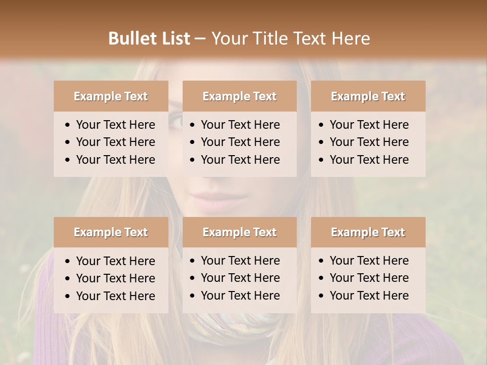 People Season Caucasian PowerPoint Template