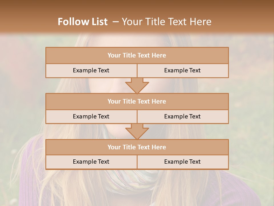 People Season Caucasian PowerPoint Template