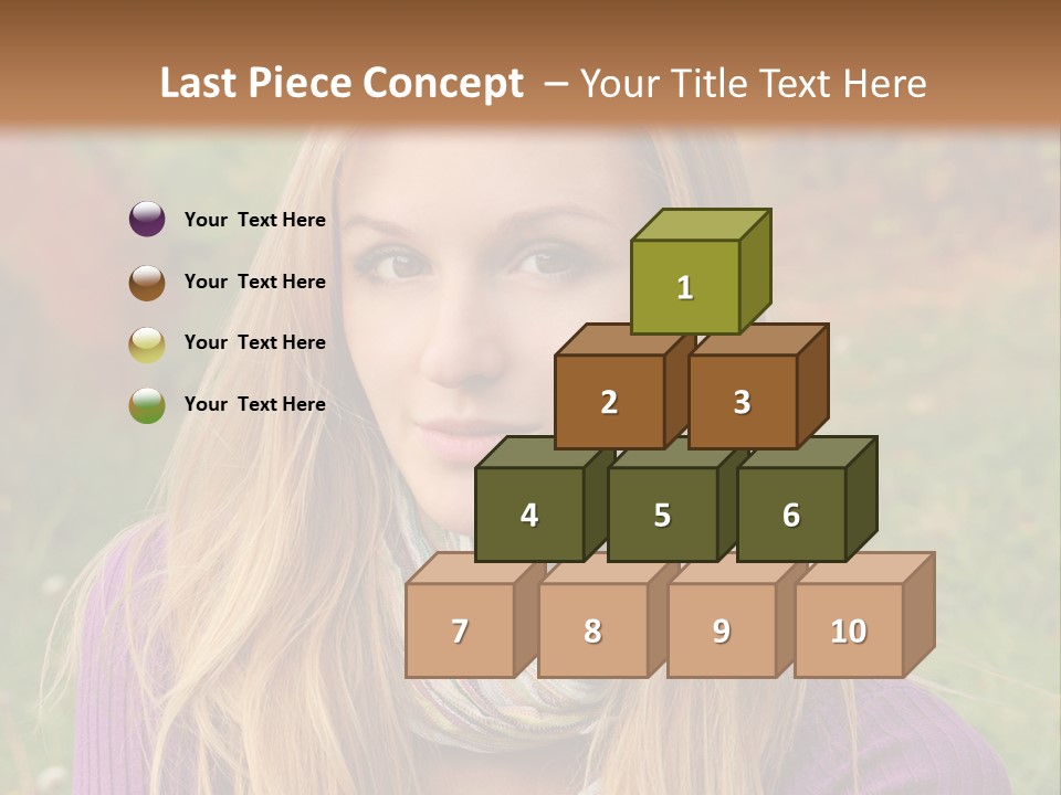 People Season Caucasian PowerPoint Template