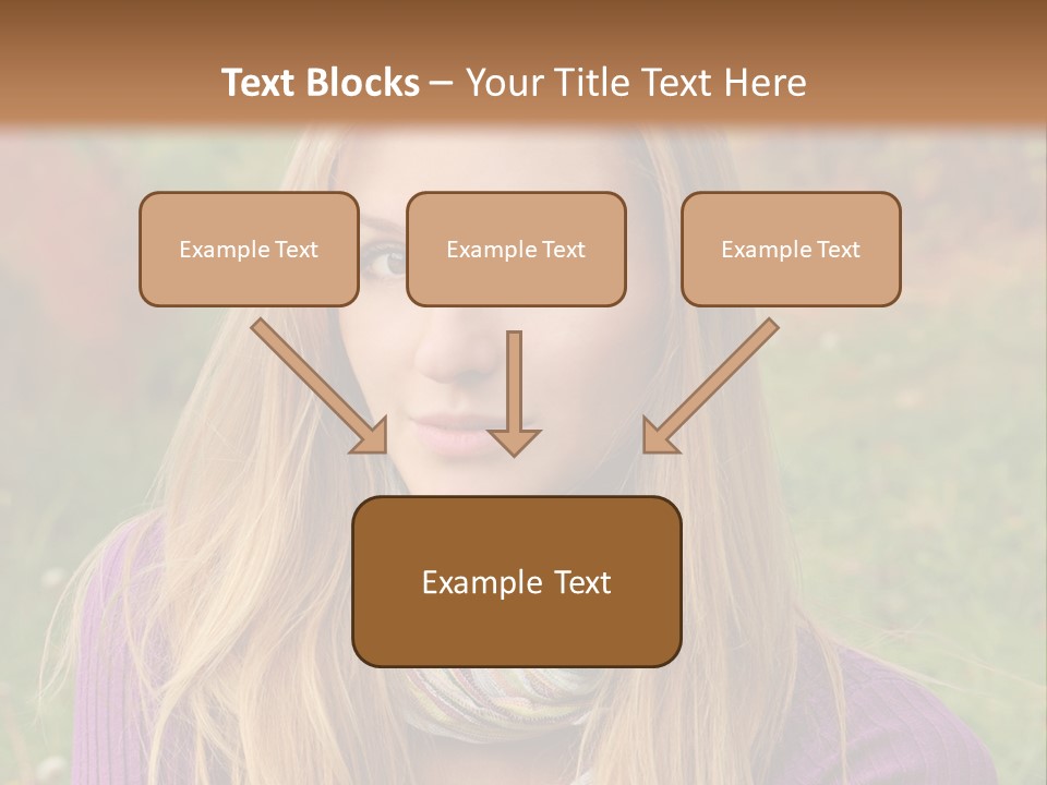 People Season Caucasian PowerPoint Template