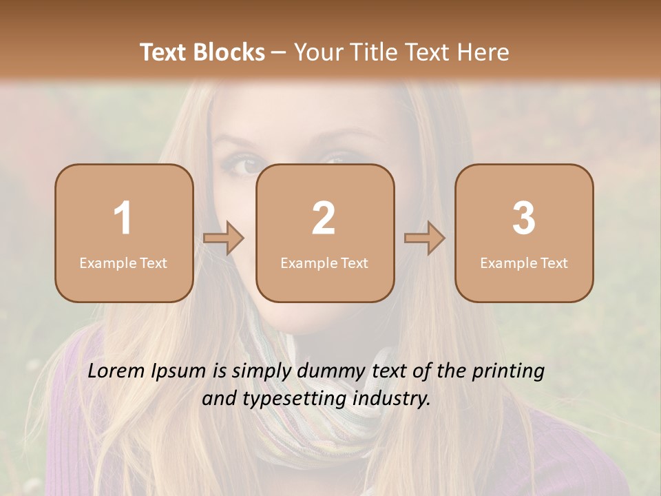 People Season Caucasian PowerPoint Template