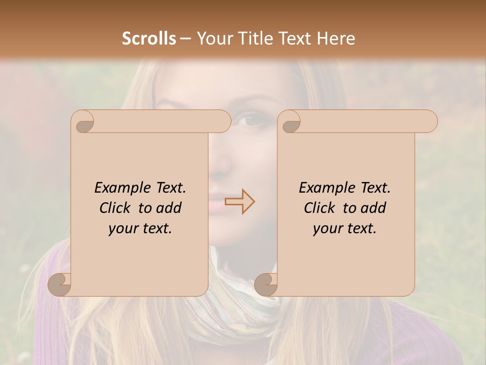 People Season Caucasian PowerPoint Template