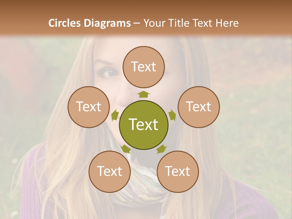 People Season Caucasian PowerPoint Template