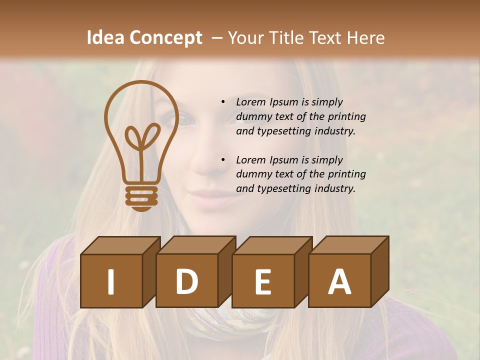 People Season Caucasian PowerPoint Template