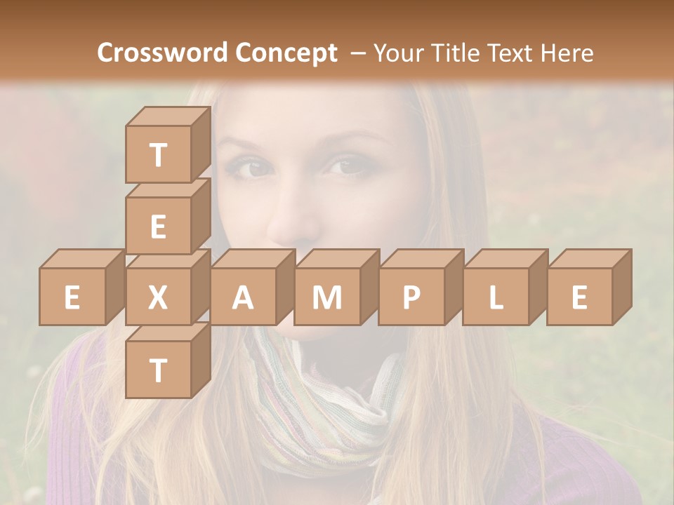 People Season Caucasian PowerPoint Template