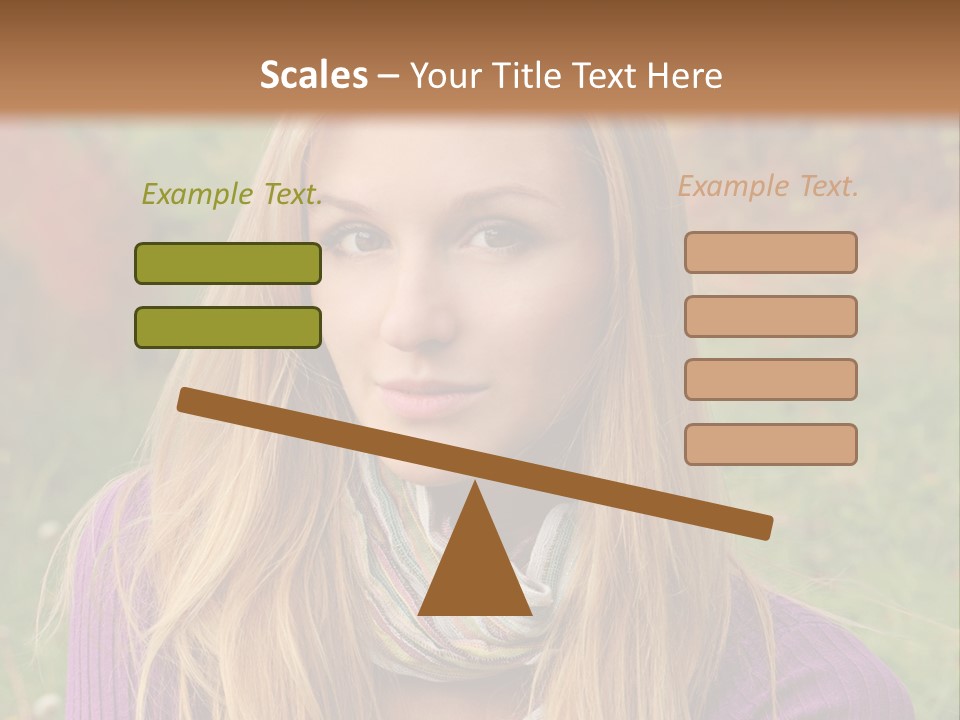 People Season Caucasian PowerPoint Template