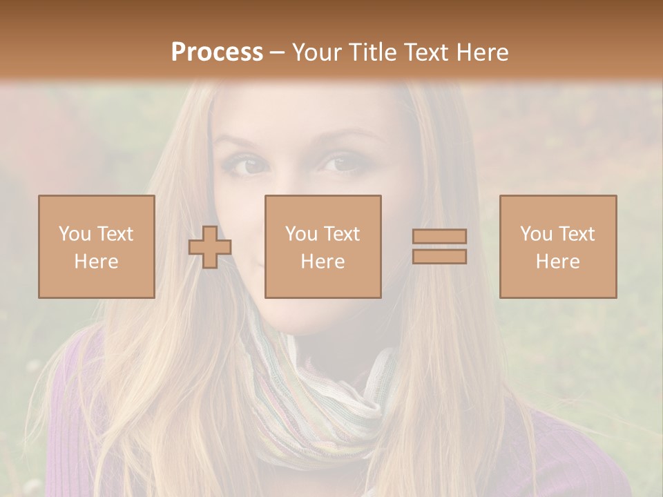 People Season Caucasian PowerPoint Template