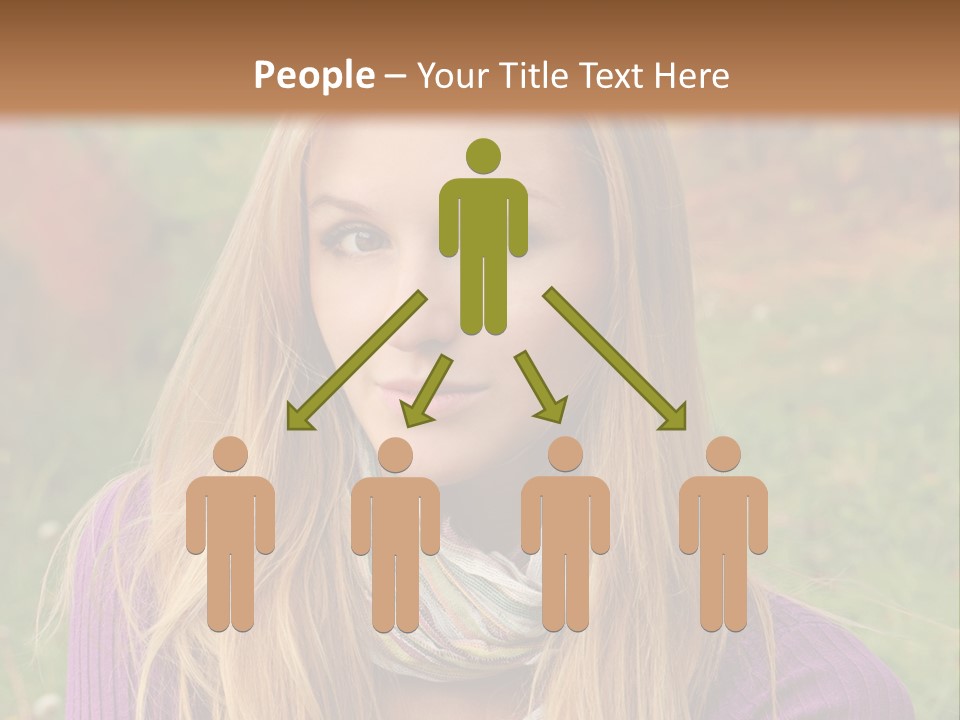 People Season Caucasian PowerPoint Template