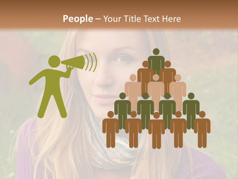 People Season Caucasian PowerPoint Template